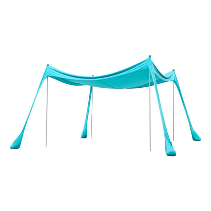 Beach Sun Shelter Canopy 3 x 3 m, UPF 50+, Sandbags