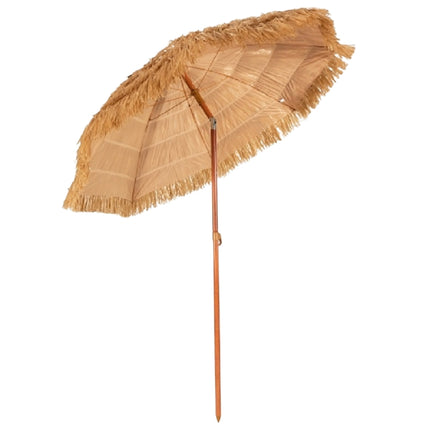 Beach Umbrella 175 cm, Adjustable Tilt, White/Beige