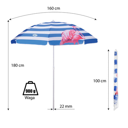 Beach Umbrella, 180 cm, UV Protection