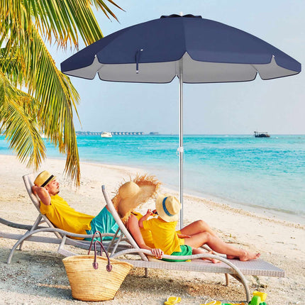 Beach Umbrella 198cm, Tilt, Sand Anchor, Carry Bag