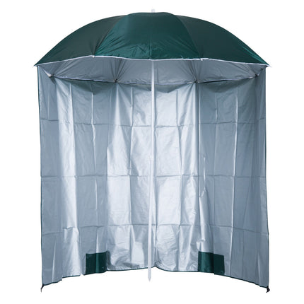 Beach umbrella side wall, dark green polyester, 2.2m