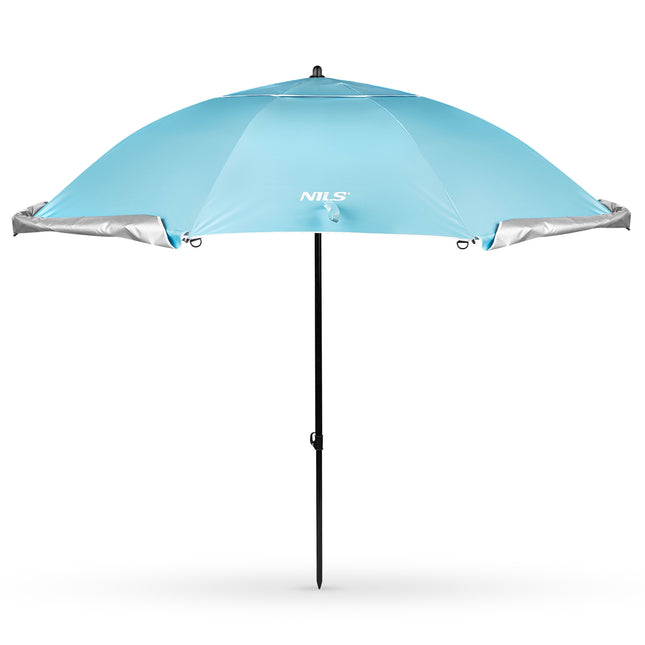 Beach Umbrella Windscreen 2-in-1 XXL 240cm Blue