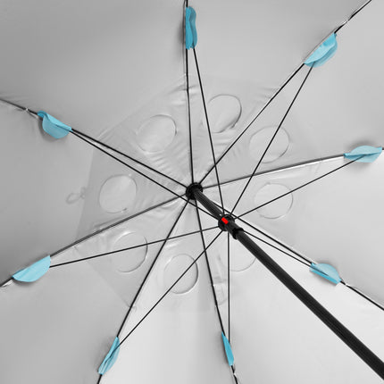 Beach Umbrella Windscreen 2-in-1 XXL 240cm Blue