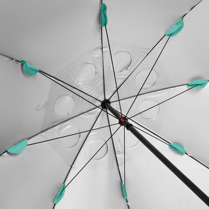 Beach Umbrella Windscreen 2-in-1 XXL 240 cm Green