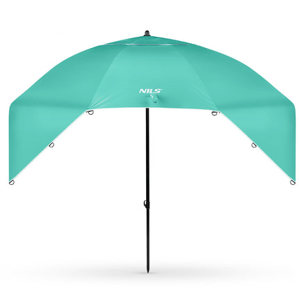 Beach Umbrella Windscreen 2-in-1 XXL 240 cm Green