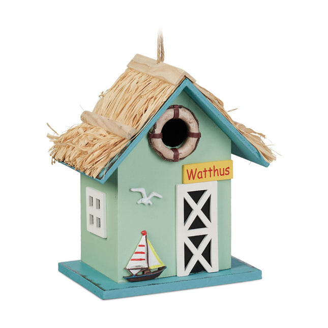 Beach house style decorative bird house