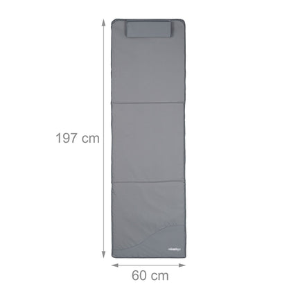 Beach mat with parasol