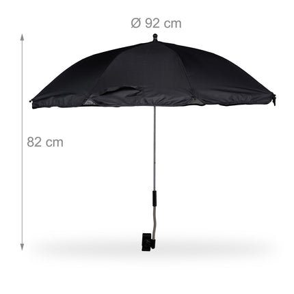 Beach mat with parasol