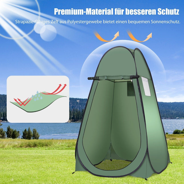 Beach shower tent changing tent toilet tent side tent large tent cabin folding green