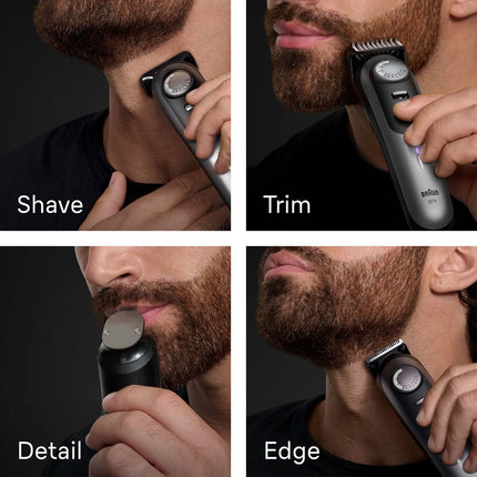 Beard Trimmer, Satin Chrome Finish