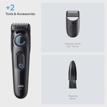 Beard Trimmer with Precision Wheel, 40 Length Settings