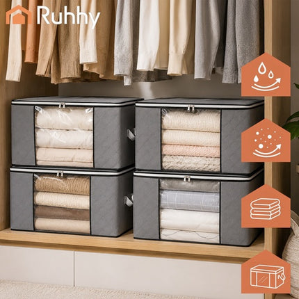 Bedding Storage Organizers, 60x40x35cm, Set of 4