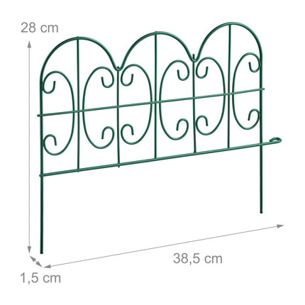 Bed edge strips in metal, 4 pcs