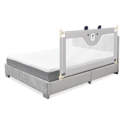 Bed rail folding bed railing for toddlers 145 x 25 x 101.5 cm gray