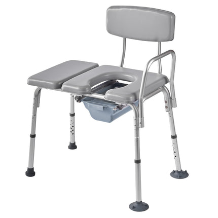 Bedside Commode Chair, 227 kg Capacity, 4-in-1, 5L Bucket