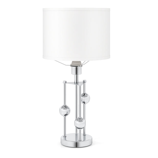 Bedside Table Lamp with Linen Shade and E27 Socket