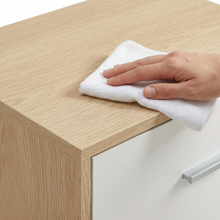 Bedside Table with Drawer, MDF, 41 x 39 x 28 cm
