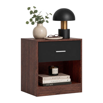 Bedside Table with Drawer, MDF, 41x39x28 cm
