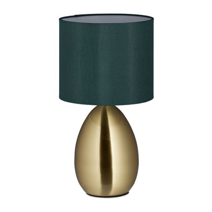 Bedside lamp with touch function brass