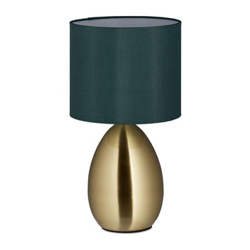 Bedside lamp with touch function brass