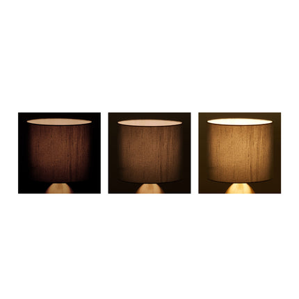 Bedside lamp with touch function brass