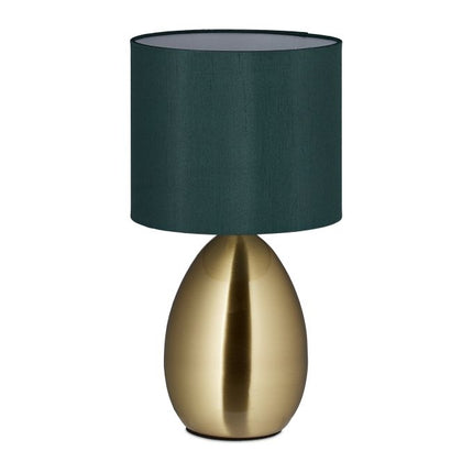 Bedside lamp with touch function, gold