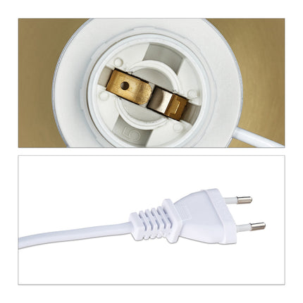 Bedside lamp with touch function, gold