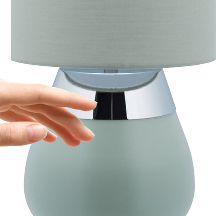 Bedside lamp with touch function green