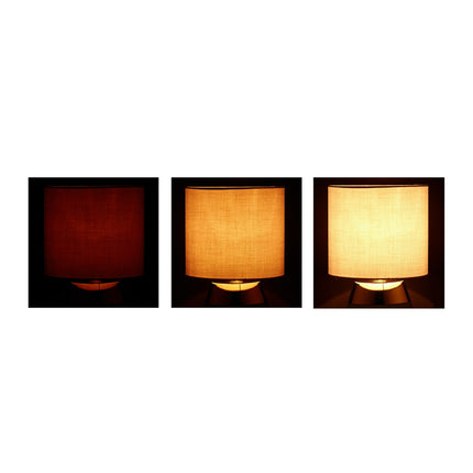 Bedside lamp with touch function, oval