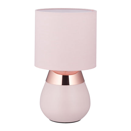 Bedside lamp with touch function pink