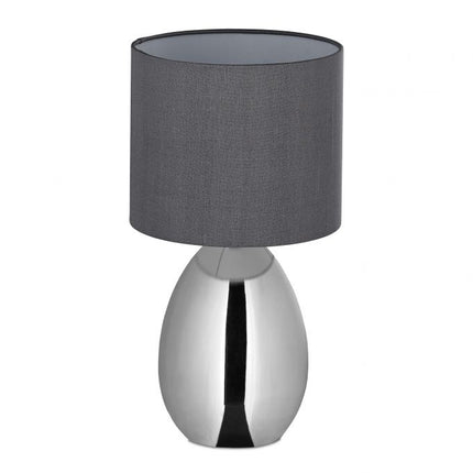 Bedside lamp with touch function silver