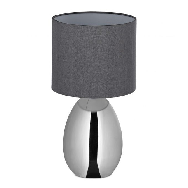 Bedside lamp with touch function silver