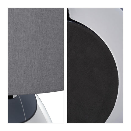 Bedside lamp with touch function silver