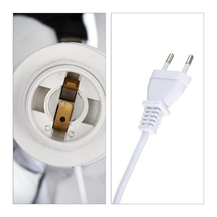 Bedside lamp with touch function silver