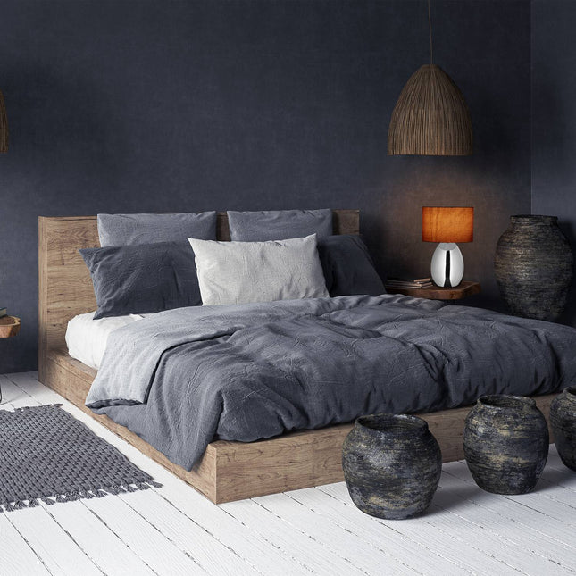Bedside lamp with touch function silver