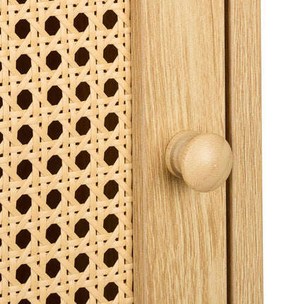 Bedside table in rattan style