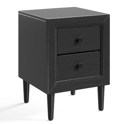 Bedside tables wooden side table with 2 drawers coffee table modern sofa table black