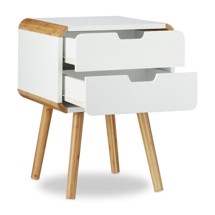 Bedside table with 2 drawers