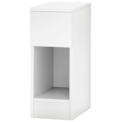 White bedside table with drawers, 20x30x50 cm