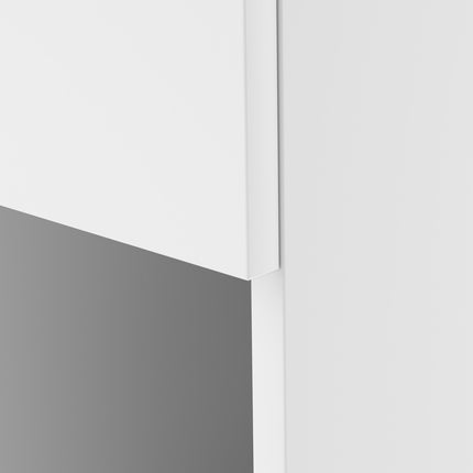 White bedside table with drawers, 20x30x50 cm