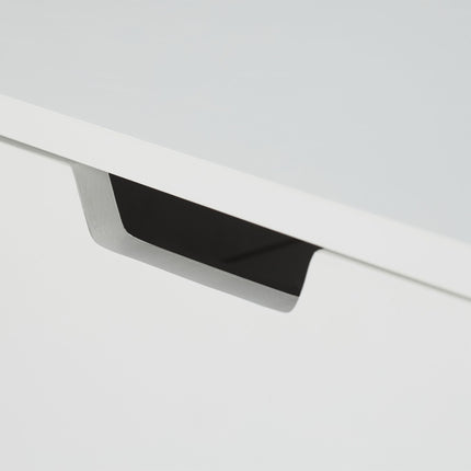 Bedside table with drawer white