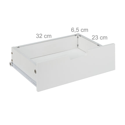 Bedside table with drawer white