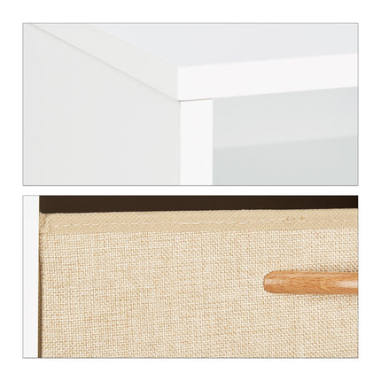 Bedside table with folding drawer