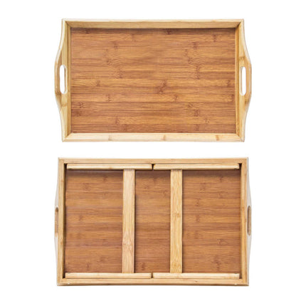 Bed tray in lacquered bamboo