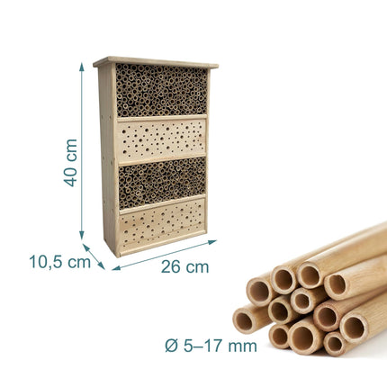 Bee Hotel – Large Wooden Insect Habitat