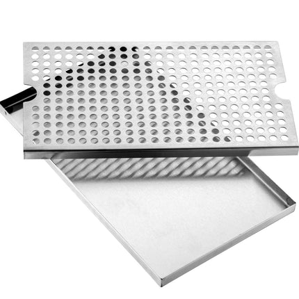 Beer Drip Tray, 304 Stainless Steel, 12x7 in, Non-Slip
