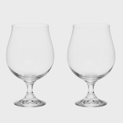 Beer Glasses, 50 cl, Set of 2, Dishwasher Safe