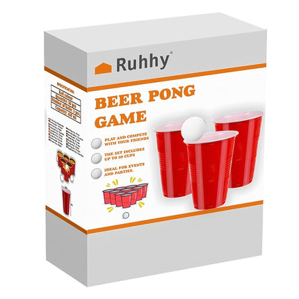Beer Pong game - 50 cups of Ruhha 21232