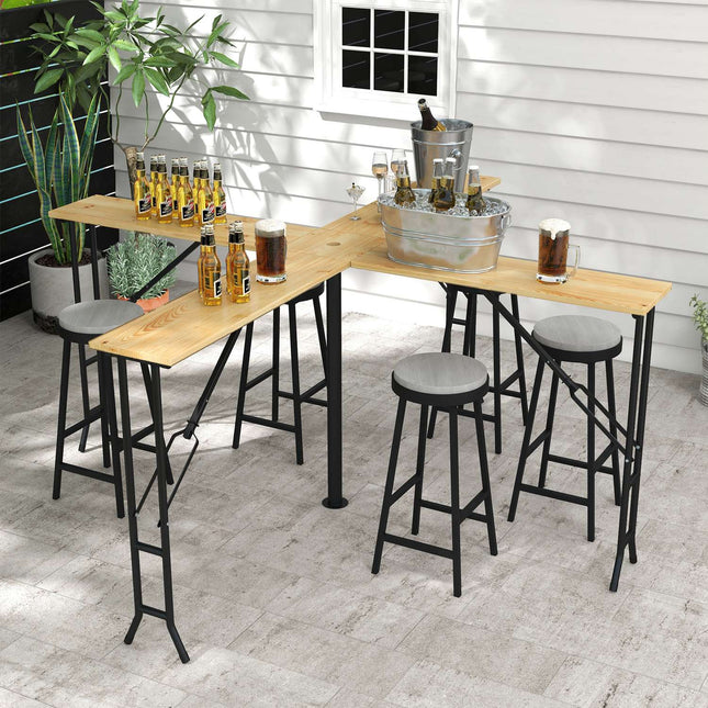 Folding beer tent table for 20 people, 105 cm, 120 kg Capacity