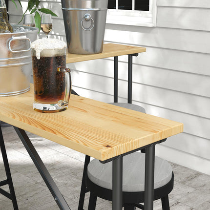 Folding beer tent table for 20 people, 105 cm, 120 kg Capacity